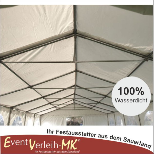 Festzelt 8x18m; weiß, feuersicher